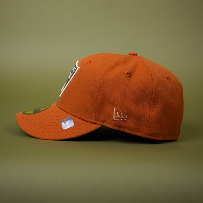 NEW ERA EXCLUSIVE 59FIFTY RUST LAS VEGAS RAIDERS W/ PRO BOWL SIDE PATCH