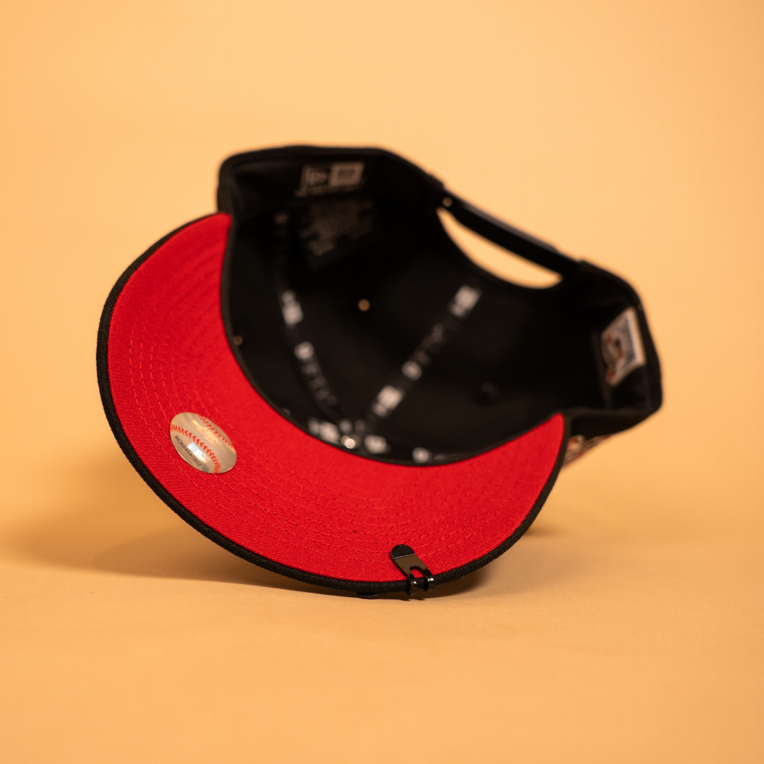 NEW ERA EXCLUSIVE 9FIFTY A-FRAME BLACK HOUSTON ASTROS SNAPBACK W/ 1986 ALL STAR GAME SIDE PATCH