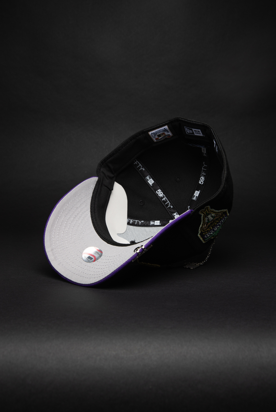 NEW ERA EXCLUSIVE 59FIFTY BLACK/ PURPLE ARIZONA DIAMONDBACKS W/ 1998 INAUGURAL SEASON SIDE PATCH