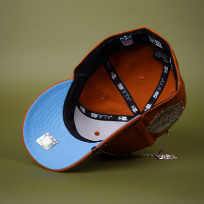NEW ERA EXCLUSIVE 59FIFTY RUST LAS VEGAS RAIDERS W/ PRO BOWL SIDE PATCH