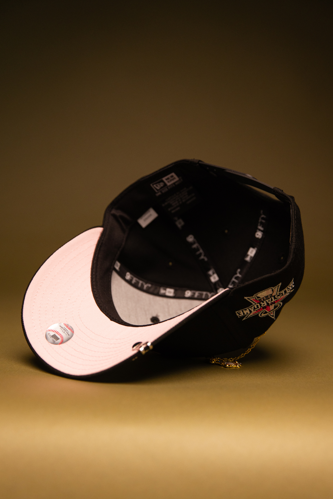 NEW ERA EXCLUSIVE 9FIFTY BLACKED OUT ANAHEIM ANGELS SNAPBACK W/ ALL STAR GAME SIDE PATCH