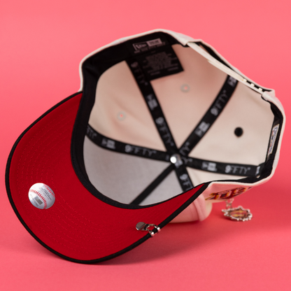 NEW ERA 9FIFTY A-FRAME CHROME/ BLACK SAN FRANCISCO GIANTS SNAPBACK W/ 60TH ANNIVERSARY SIDE PATCH