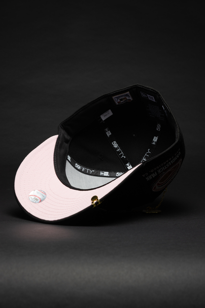 NEW ERA EXCLUSIVE 59FIFTY BLACK SAN FRANCISCO GIANTS W/ CANDLESTICK PARK SIDE PATCH