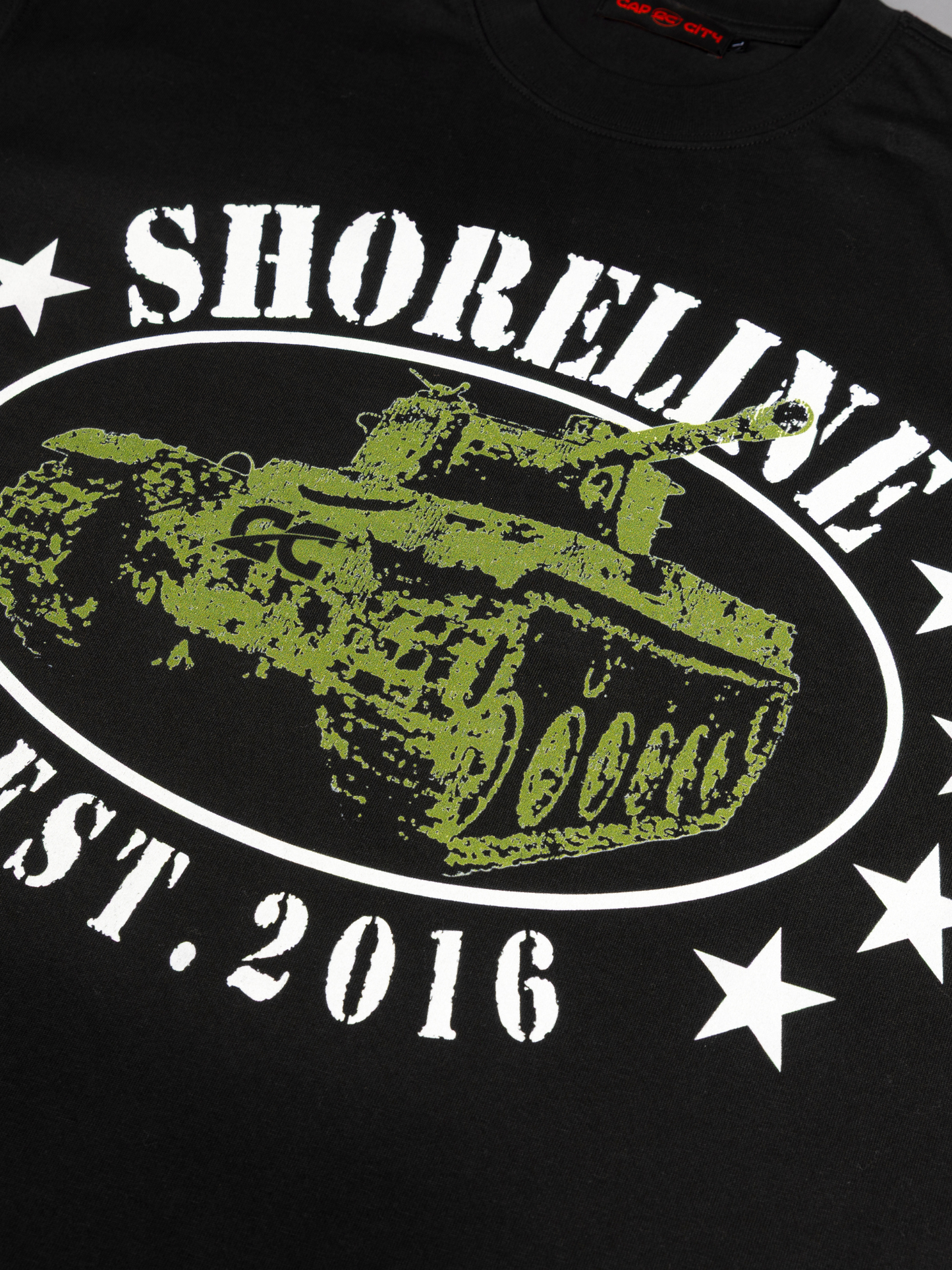 CAP CITY X SHORELINE MAFIA BLACK TANK TEE - UNISEX