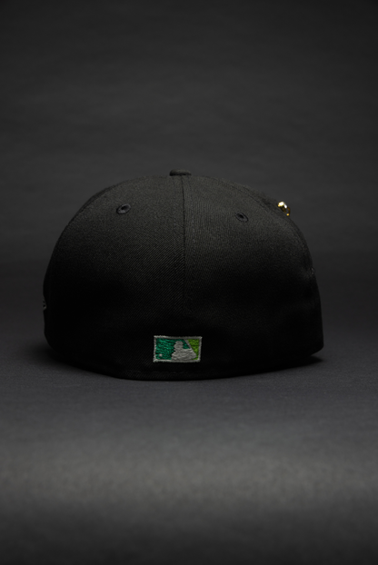 NEW ERA EXCLUSIVE 59FIFTY BLACK DETROIT TIGERS W/ BRIGGS STADIUM SIDE PATCH