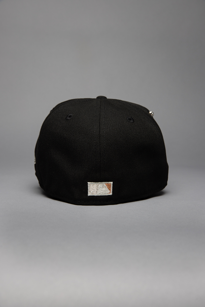 NEW ERA EXCLUSIVE 59FIFTY BLACK SAN FRANCISCO GIANTS W/ 60TH ANNIVERSARY SIDE PATCH