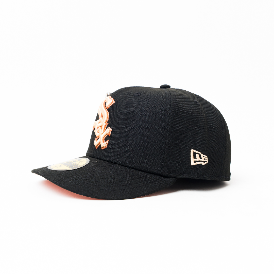 NEW ERA EXCLUSIVE 59FIFTY BLACK CHICAGO WHITE SOX W 1950 SIDE PATCH