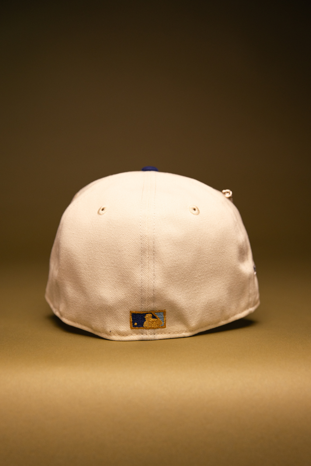 NEW ERA EXCLUSIVE 59FIFTY CHROME/BLUE LOS ANGELES DODGERS W/ HEART + 50TH ANNIVERSARY SIDE PATCH