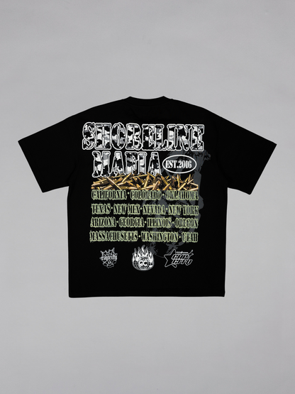 CAP CITY X SHORELINE MAFIA BLACK TANK TEE - UNISEX