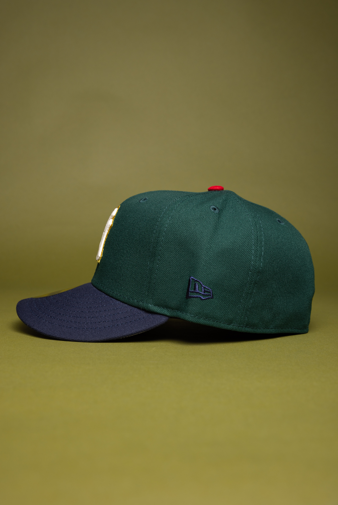 NEW ERA EXCLUSIVE 59FIFTY FOREST GREEN/NAVY NEW YORK YANKEES W/ WORLD SERIES CHAMPIONS SIDE PATCH