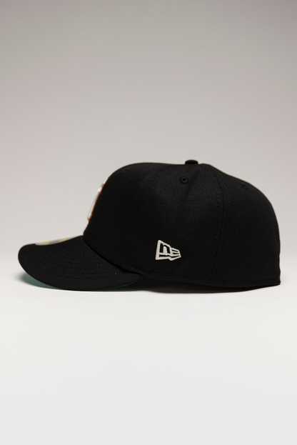 NEW ERA EXCLUSIVE 59FIFTY BLACK NEW YORK YANKEES W/ SUBWAY SERIES SIDE PATCH