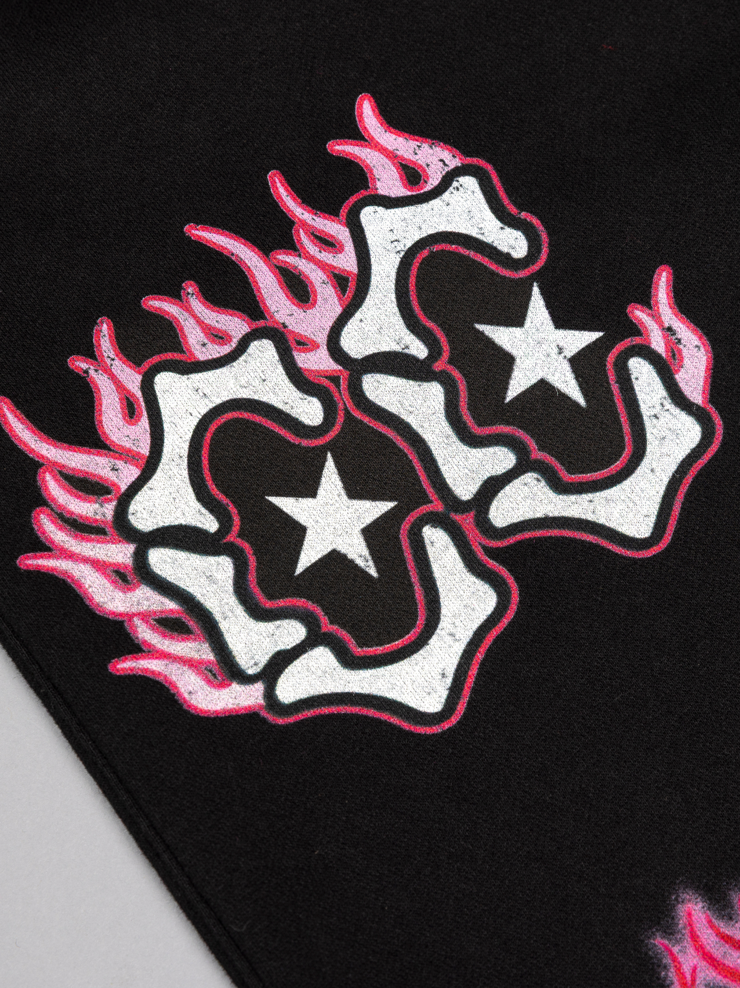 CAP CITY X SHORELINE MAFIA BLACK/PINK AIR BRUSH PANTS W/ RHINESTONES - UNISEX