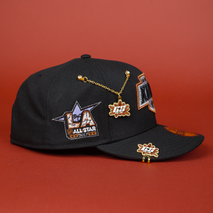 NEW ERA EXCLUSIVE 59FIFTY BLACK LOS ANGELES KINGS W/ ALL STAR GAME SIDE PATCH