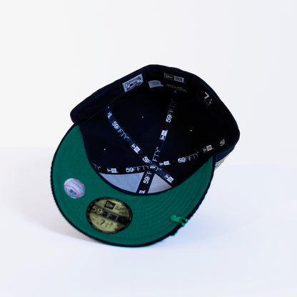 NEW ERA 59FIFTY BLACK/ CORDUROY ANAHEIM ANGELS W/ 40TH ANNIVERSARY SIDE PATCH