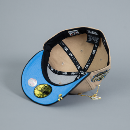 NEW ERA EXCLUSIVE 59FIFTY CAMEL/ CORDUROY LOS ANGELES DODGERS W/ 40TH ANNIVERSARY SIDE PATCH
