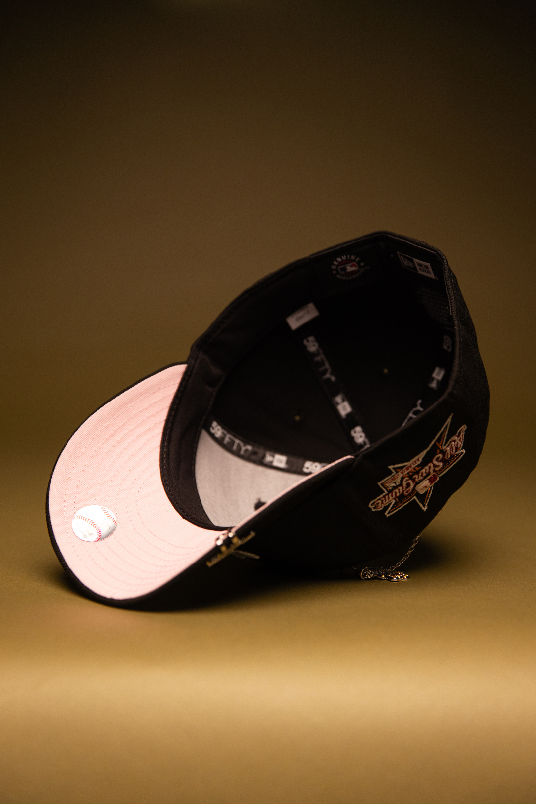 NEW ERA EXCLUSIVE 59FIFTY BLACK ATLANTA BRAVES W/ ALL STAR GAME SIDE PATCH