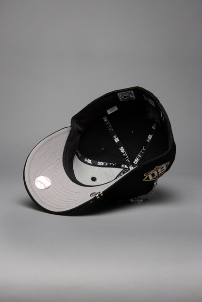 NEW ERA EXCLUSIVE 59FIFTY BLACK SAN FRANCISCO GIANTS W/ 60TH ANNIVERSARY SIDE PATCH