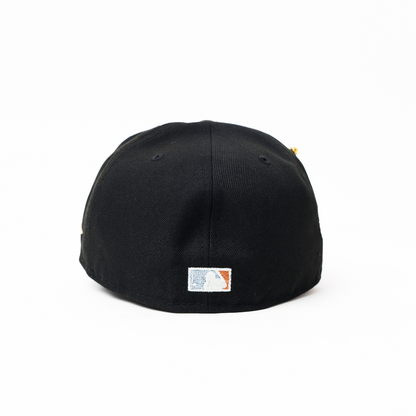 NEW ERA EXCLUSIVE 59FIFTY BLACK SAN DIEGO PADRES W/ PETCO PARK SIDE PATCH