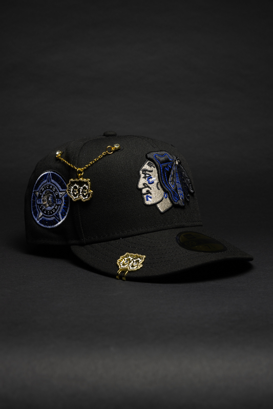 NEW ERA EXCLUSIVE 59FIFTY CHICAGO BLACKHAWKS W/ ALL STAR GAME SIDE PATCH