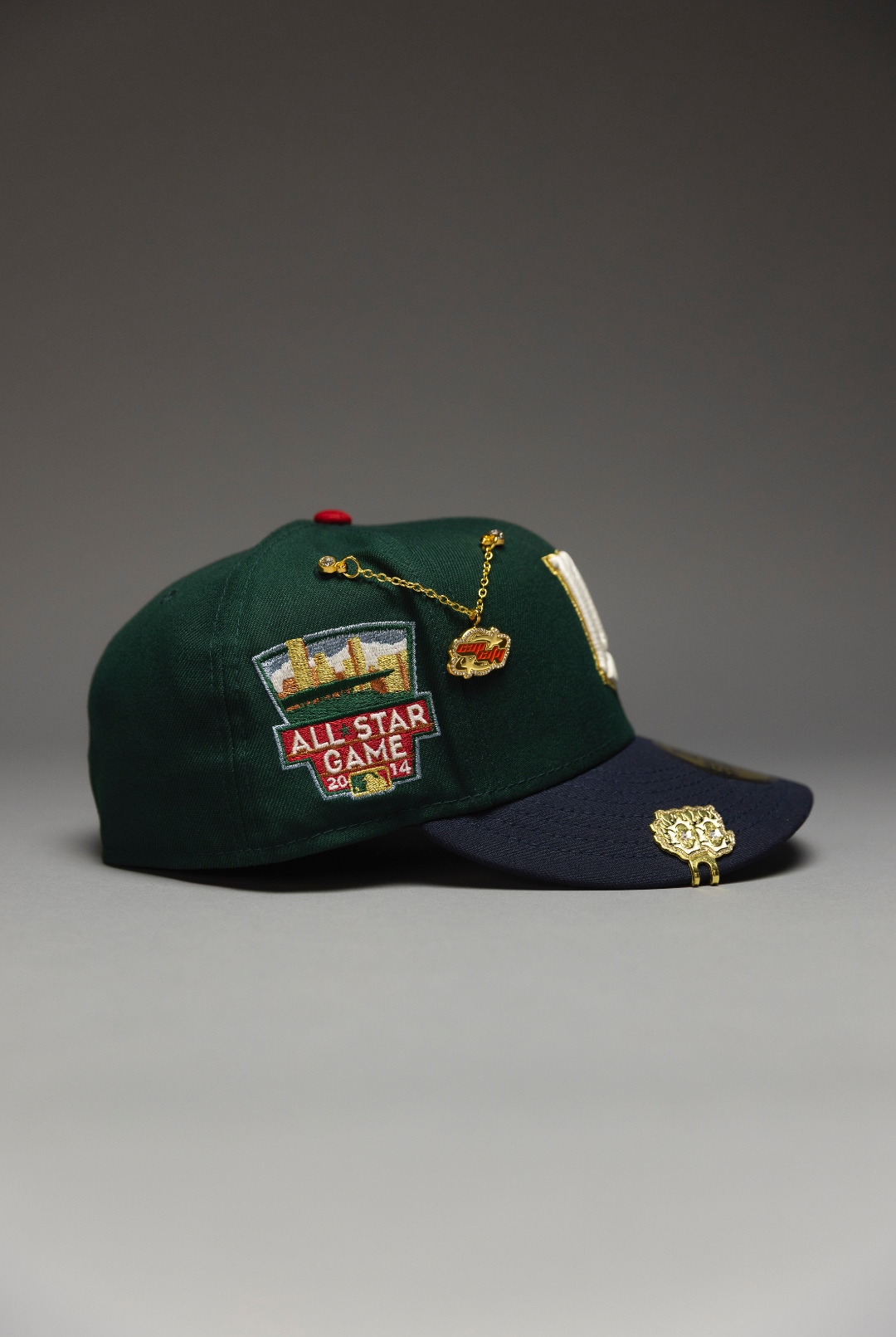 NEW ERA EXCLUSIVE 59FIFTY FOREST GREEN/NAVY MINNESOTA TWINS W/ ALL STAR GAME SIDE PATCH