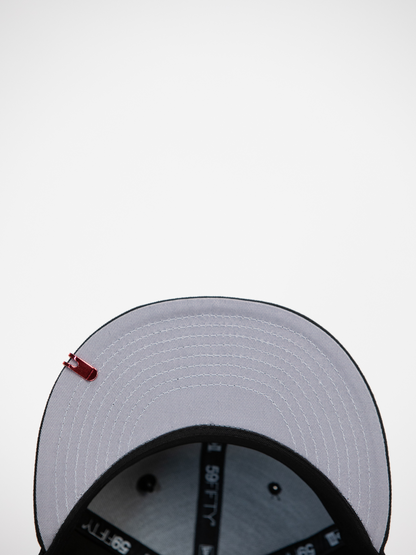 NEW* "RANCHO HUMILDE x NEW ERA x CAP CITY" BLACK 59FIFTY FITTED W/ MEXICAN FLAG & GREY UV *FREE ACCESSORY INCLUDED