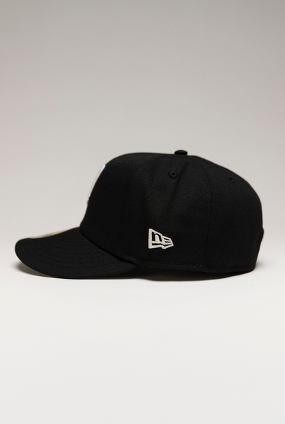 NEW ERA EXCLUSIVE 59FIFTY BLACK MINNESOTA TWINS W/ 50TH ANNIVERSARY SIDE PATCH
