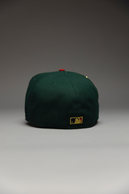 NEW ERA EXCLUSIVE 59FIFTY FOREST GREEN/NAVY MINNESOTA TWINS W/ ALL STAR GAME SIDE PATCH