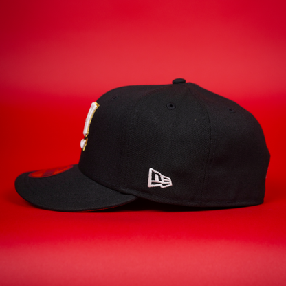 NEW ERA EXCLUSIVE 59FIFTY BLACK LOS ANGELES KINGS W/ STAPLES CENTER SIDE PATCH