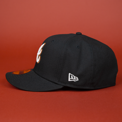 NEW ERA 59FIFTY BLACK ATLANTA BRAVES W/ ALL STAR GAME SIDE PATCH