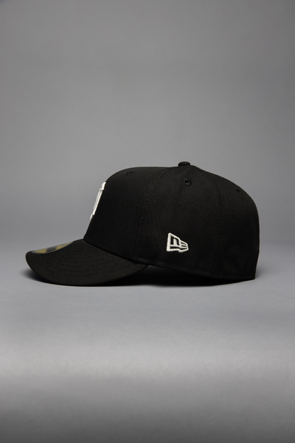 NEW ERA EXCLUSIVE 59FIFTY BLACK DETROIT TIGERS W/ 1945 WORLD SERIES SIDE PATCH