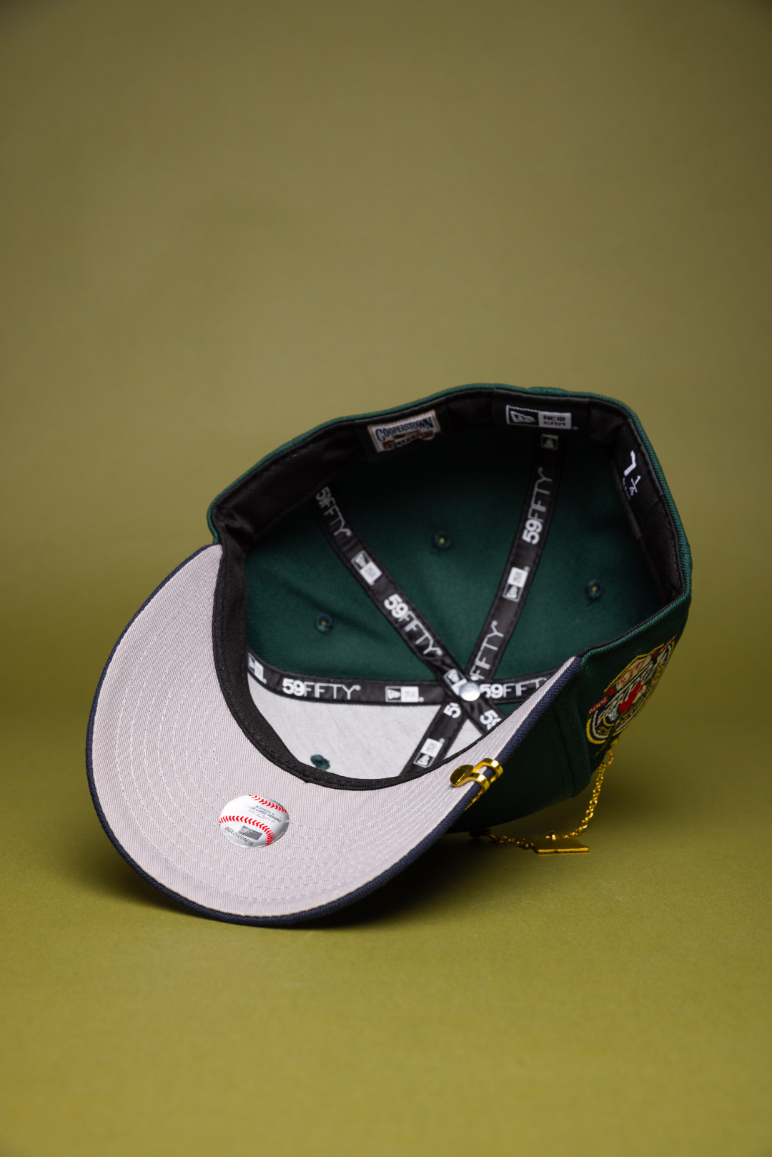 NEW ERA EXCLUSIVE 59FIFTY FOREST GREEN/NAVY SAN DIEGO PADRES W/ 40TH ANNIVERSARY SIDE PATCH