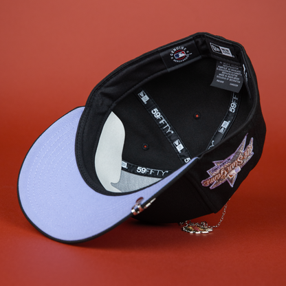 NEW ERA 59FIFTY BLACK ATLANTA BRAVES W/ ALL STAR GAME SIDE PATCH