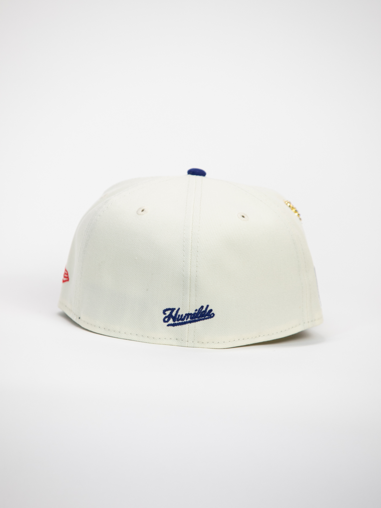 NEW* "RANCHO HUMILDE x NEW ERA x CAP CITY" WHITE/BLUE 59FIFTY FITTED W/ MEXICAN FLAG & GREY UV *FREE ACCESSORY INCLUDED