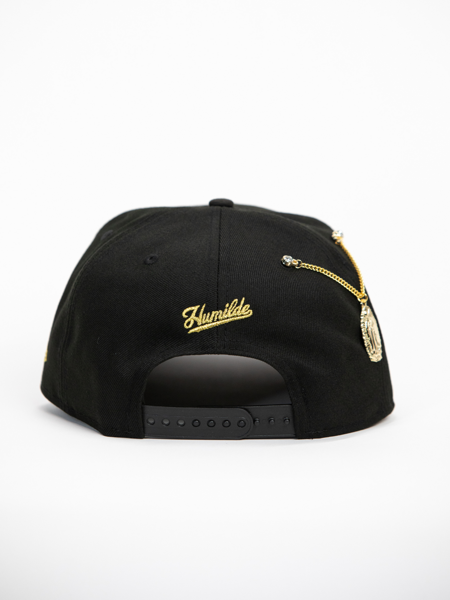 NEW* "RANCHO HUMILDE x NEW ERA x CAP CITY" BLACK 9FIFTY A-FRAME W/ PRAYING HANDS & GREY UV *FREE ACCESSORY INCLUDED