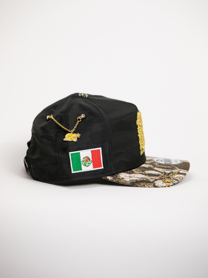 NEW* "RANCHO HUMILDE x NEW ERA x CAP CITY" BLACK CAMO/REALTREE 9FIFTY A-FRAME W/ MEXICAN FLAG & GREY UV *FREE ACCESSORY INCLUDED