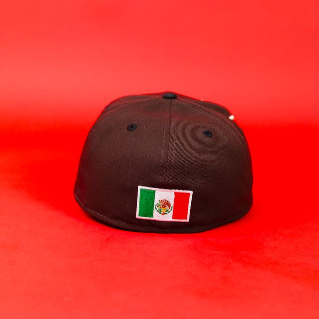 NEW ERA EXCLUSIVE 59FIFTY MOCHA/ BLACK MEXICO 2025 WORLD BASEBALL CLASSIC TWO TONE