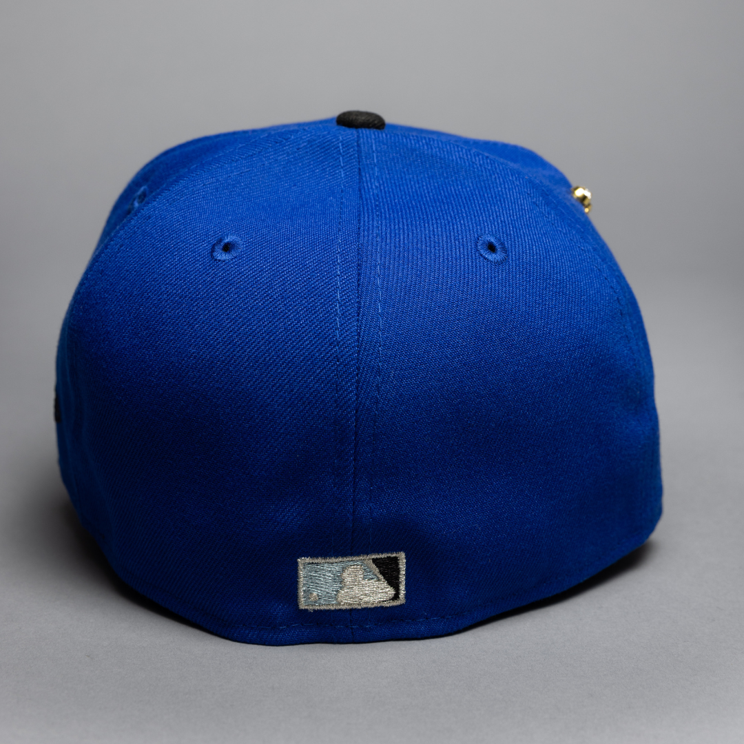 NEW ERA EXCLUSIVE 59FIFTY BLUE/BLACK ARIZONA DIAMONDBACKS W/ 2001 WORLD SERIES SIDE PATCH