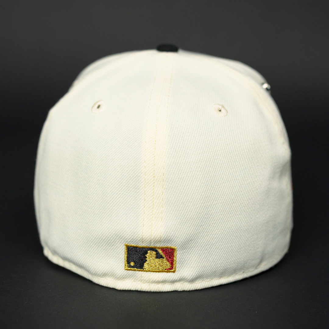 NEW ERA EXCLUSIVE 59FIFTY CHROME/ BLACK PHILADELPHIA PHILLIES W/ VETERANS STADIUM SIDE PATCH