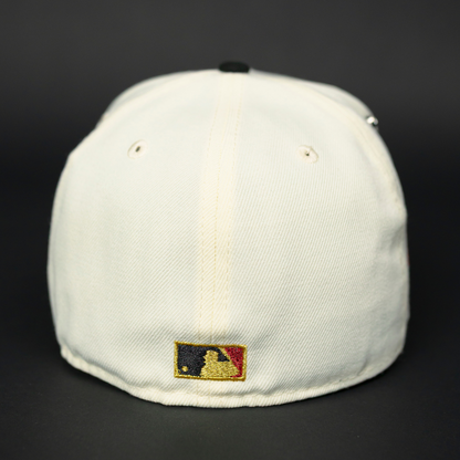 NEW ERA EXCLUSIVE 59FIFTY CHROME/ BLACK PHILADELPHIA PHILLIES W/ VETERANS STADIUM SIDE PATCH