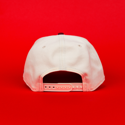 NEW ERA 9FIFTY A-FRAME CHROME/ BLUE NEW YORK YANKEES SNAPBACK W/ WORLD SERIES SIDE PATCH