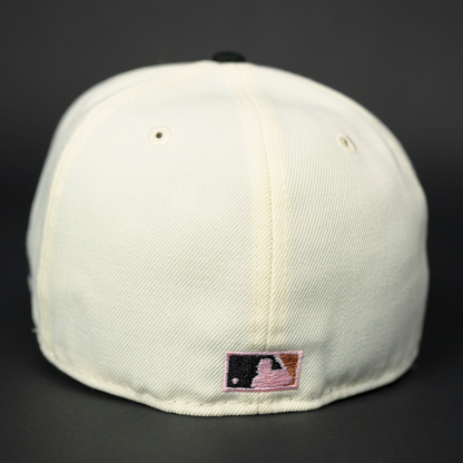 NEW ERA EXCLUSIVE 59FIFTY BLACK SAN FRANCISCO GIANTS W/ 50TH ANNIVERSARY SIDE PATCH