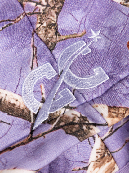 CAP CITY X SHORELINE MAFIA LAVENDER CAMO ZIP UP HOODIE -UNISEX