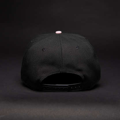 NEW ERA 9FIFTY A-FRAME BLACK/ BURGUNDY ANAHEIM ANGELS SNAPBACK W/ ALL STAR GAME SIDE PATCH