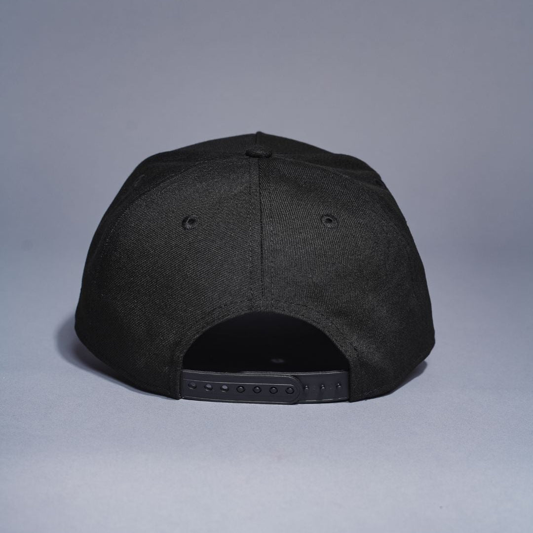NEW ERA 9FIFTY A-FRAME BLACK OAKLAND ATHLETICS SNAPBACK W/ RICKEY HENDERSON SIDE PATCH