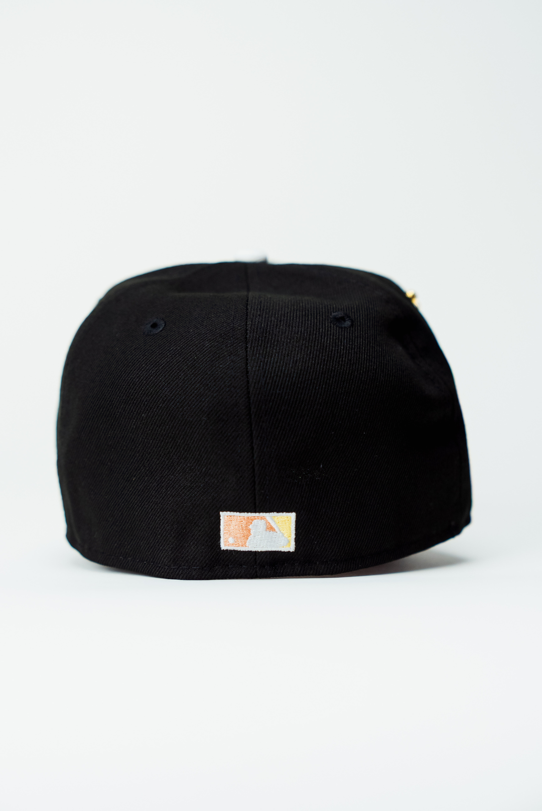NEW ERA EXCLUSIVE 59FIFTY BLACK ATLANTA BRAVES W/ 150TH ANNIVERSARY SIDE PATCH