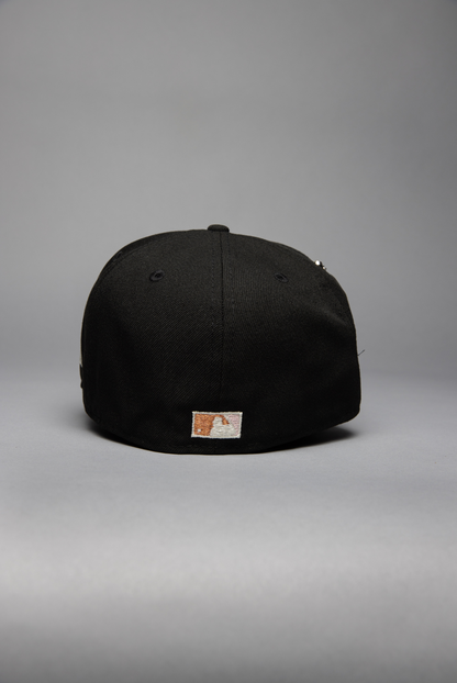 NEW ERA EXCLUSIVE 59FIFTY BLACK PHILADELPHIA PHILLIES W/ ALL STAR GAME SIDE PATCH