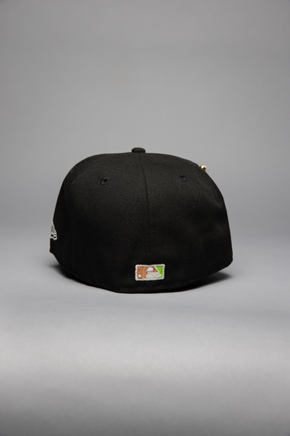 NEW ERA EXCLUSIVE 59FIFTY BLACK LOS ANGELES DODGERS W/ SHOHEI OHTANI 50-50 CLUB SIDE PATCH