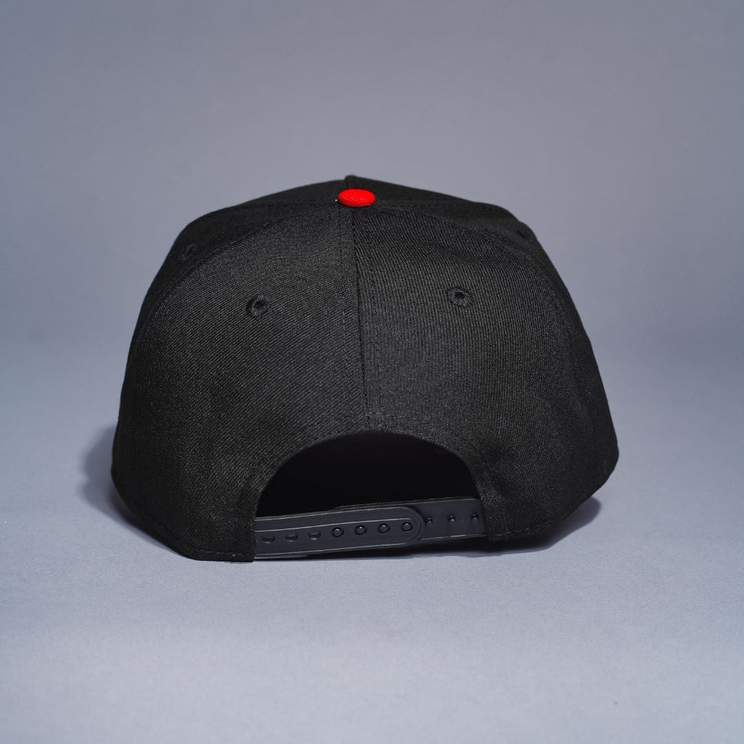 NEW ERA 9FIFTY A-FRAME BLACK LOS ANGELES DODGERS SNAPBACK W/ 2024 WORLD SERIES SIDE PATCH