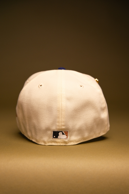NEW ERA EXCLUSIVE 59FIFTY CHROME/BLUE UPSIDE DOWN ARIZONA DIAMONDBACKS W/ 1998 INAUGURAL SESON SIDE PATCH
