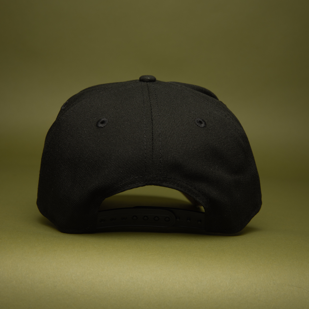NEW ERA 9FIFTY A-FRAME BLACK LOS ANGELES DODGERS SNAPBACK W/ PALM TREES + 60TH ANNIVERSARY SIDE PATCH